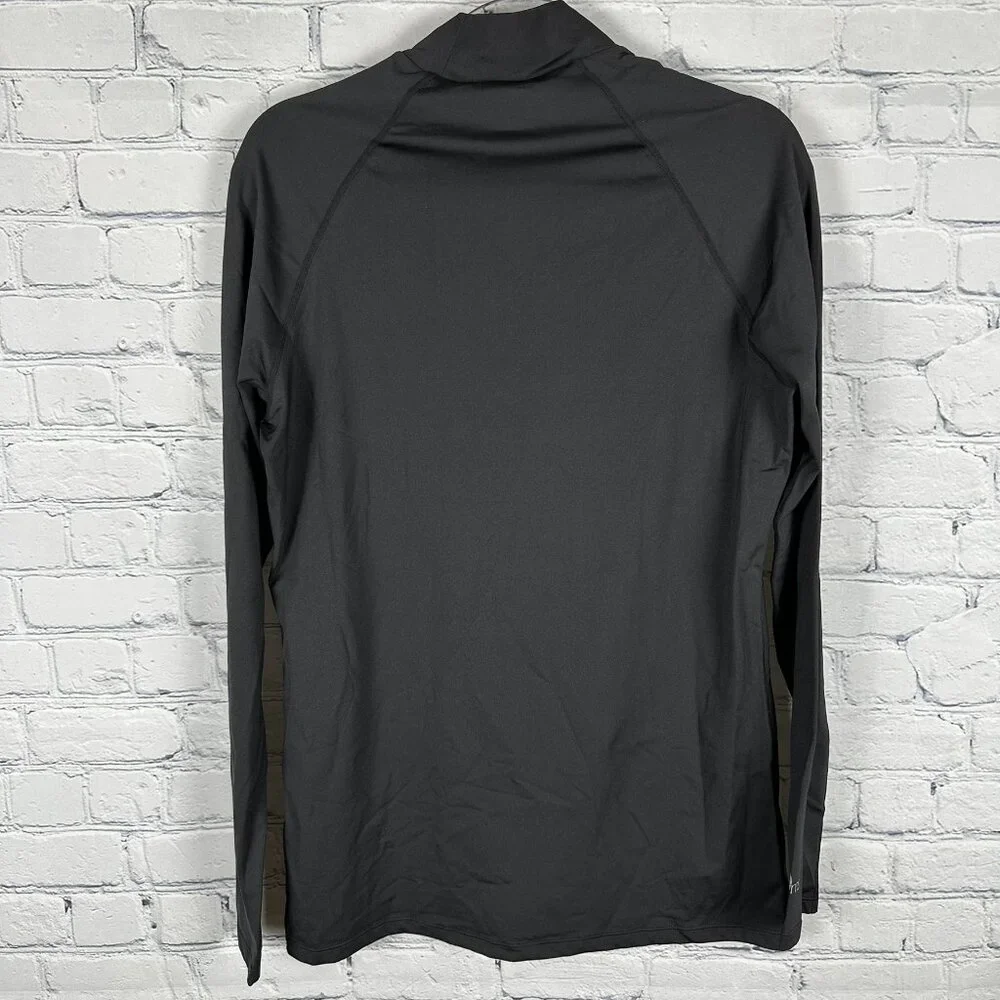 SParms Men's High Neck Sun Protection Breathable‎ Body Shirt, Size Large, Black